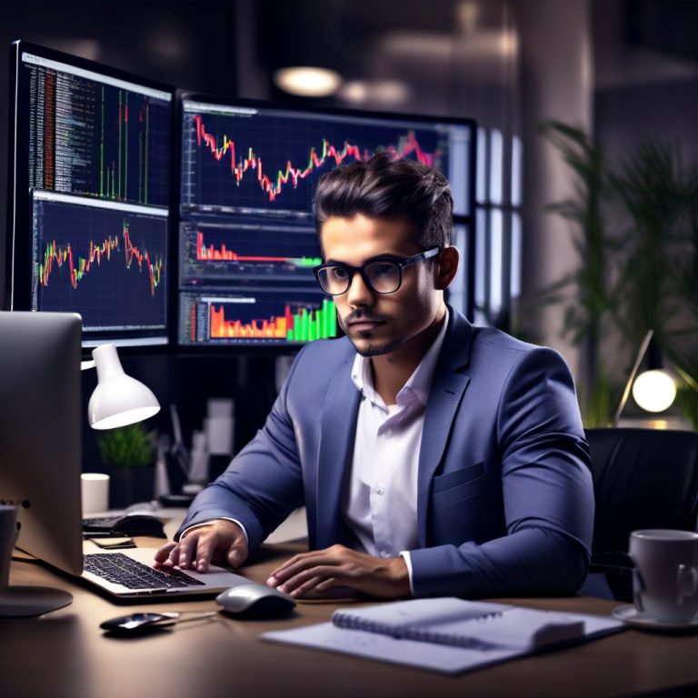 Leonardo_Diffusion_XL_Elegant_forex_trader_meticulously_studyi_0-1