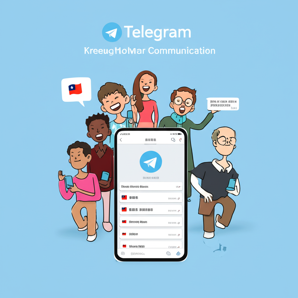 台灣與香港用戶使用 Telegram 中文介面示意圖
