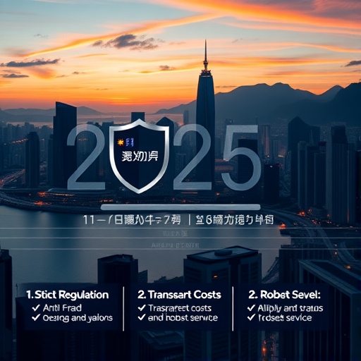 2025年香港金融夜景，象徵安全穩健的外匯交易環境