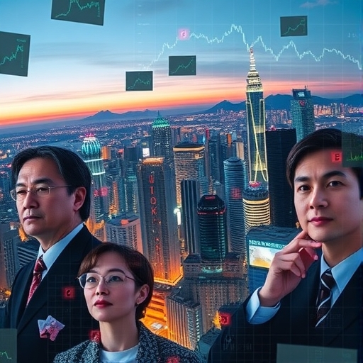 香港高樓林立的金融區全景象徵外匯交易的動態與機會