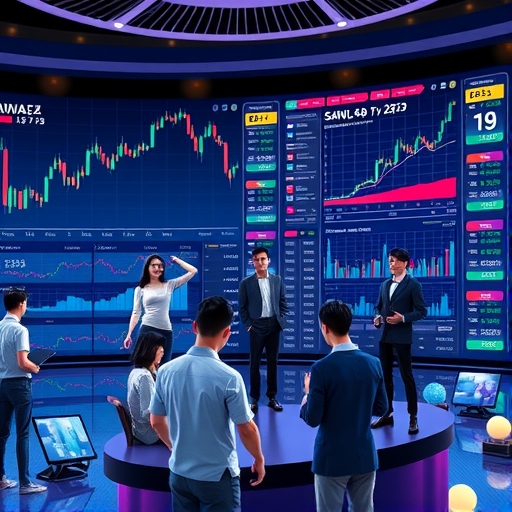 未來感的外匯跟單交易介面設計，展現即時同步與數據監控功能