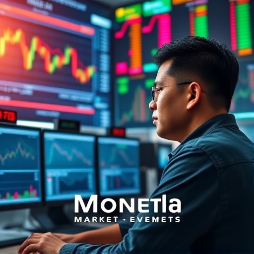 Moneta Markets 連結全球金融市場的動態交易場景示意圖