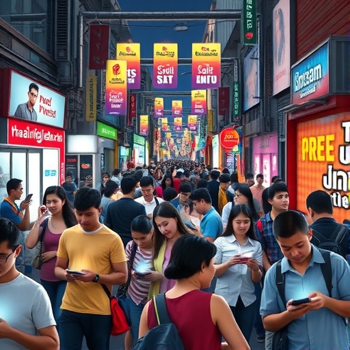 Flux_Schnell_A_vibrant_modern_Thai_city_street_bustling_with_p_0-1
