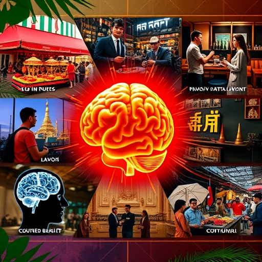 學習泰文帶來的多元益處場景插畫