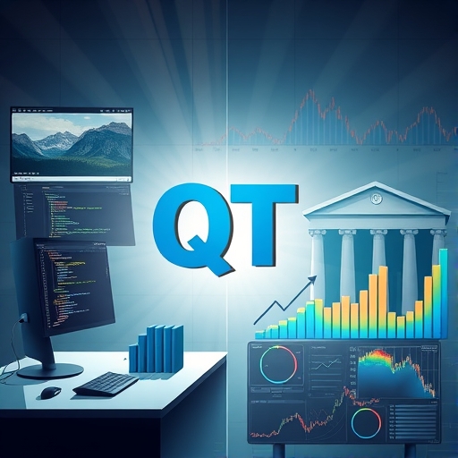 ภาพการแสดงความแตกต่างของ Qt Framework และ Quantitative Tightening ทางเศรษฐกิจ