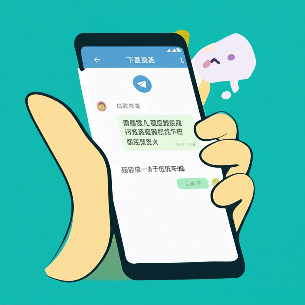 使用者在手機上使用中文版 Telegram，享受流暢的溝通與功能操作
