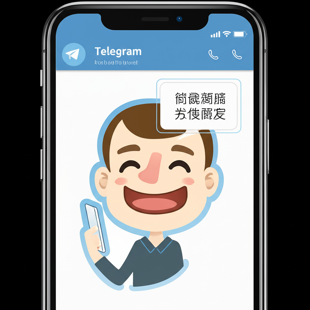用戶在 Telegram 上愉快溝通,語音泡泡顯示繁體中文,強調安全性、速度與豐富功能,適合台灣與香港用戶的在地化介面