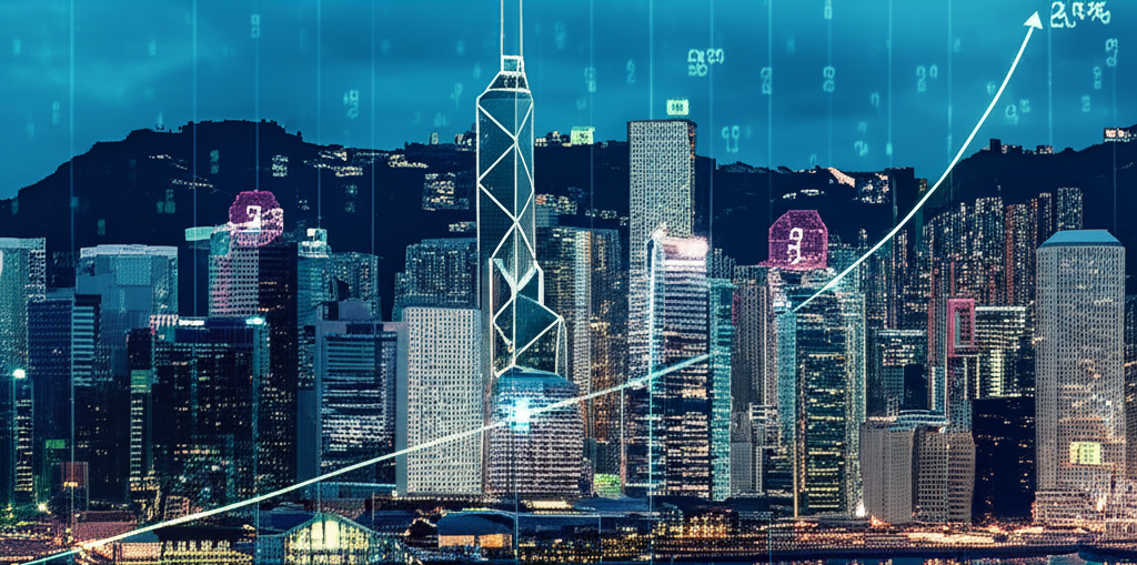 香港作為金融樞紐追蹤30家領先科技公司的數位城市景觀與成長圖表