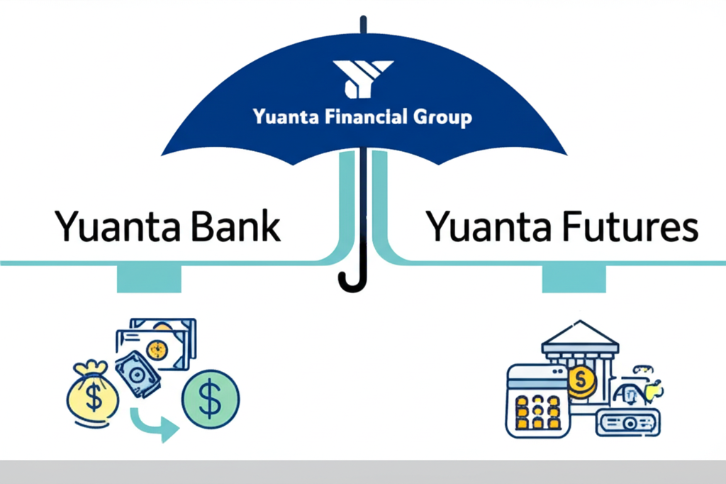 元大銀行與元大期貨兩大分支,展示不同外幣金融解決方案