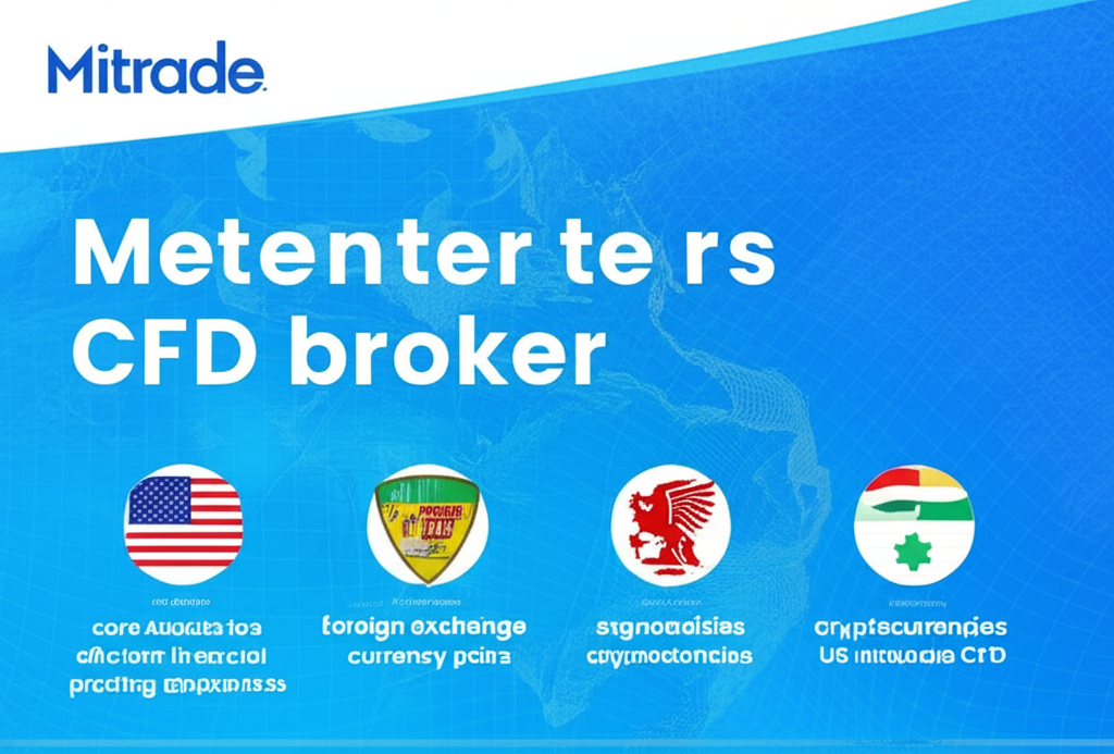 Mitrade international online CFD broker headquarters Melbourne Australia committed to global investors convenient efficient financial product trading services core business foreign exchange currency pairs stock indices commodities cryptocurrencies US stocks CFD products illustration