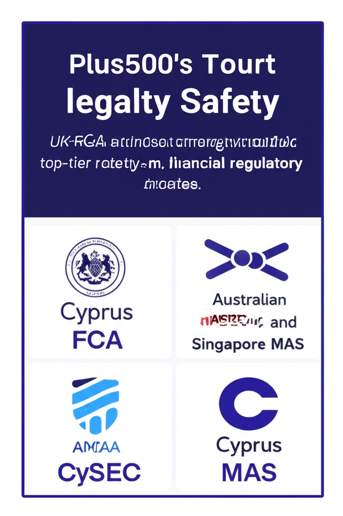 Plus500 的合規性與安全性來自英國 FCA、澳洲 ASIC、塞浦路斯 CySEC 與新加坡 MAS 等多個國際金融監管機構，確保客戶資金隔離與投資人保護措施到位