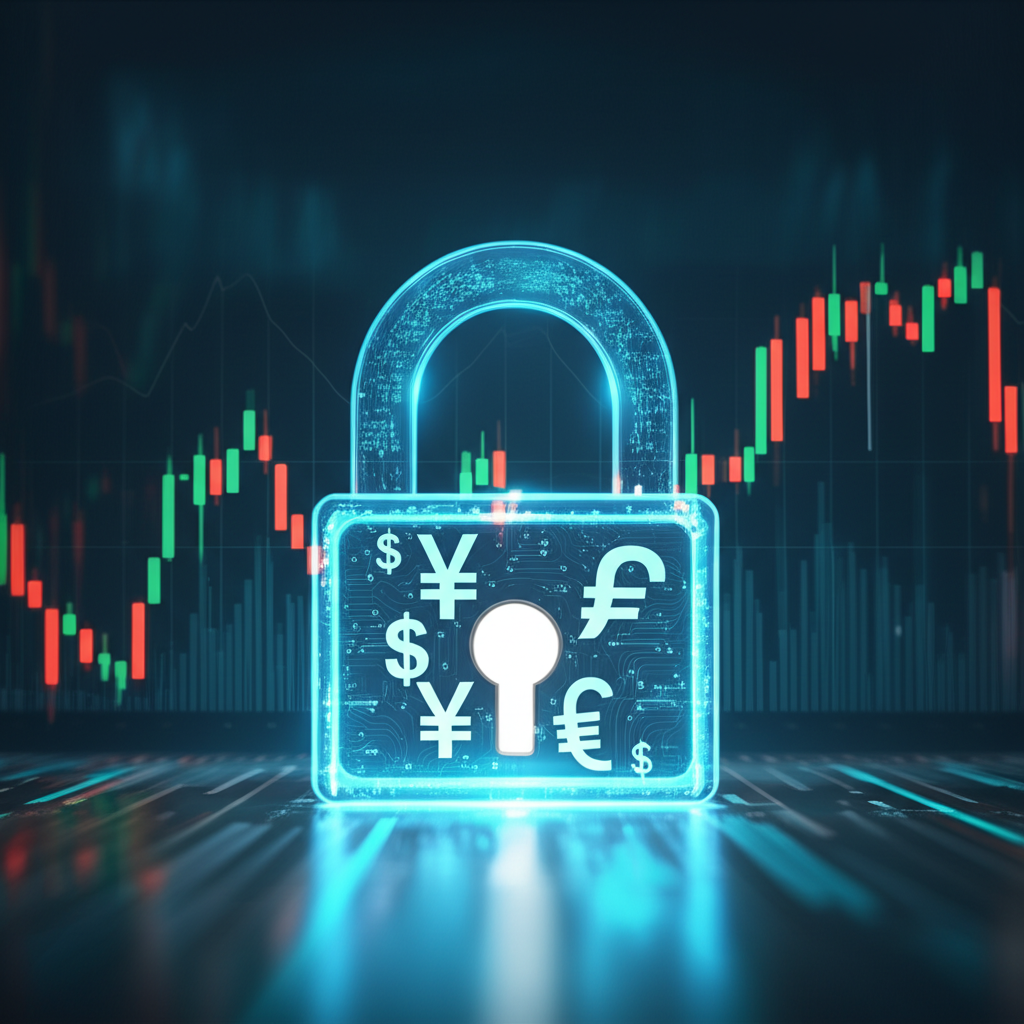 Illustrated forex trust, secure trade.