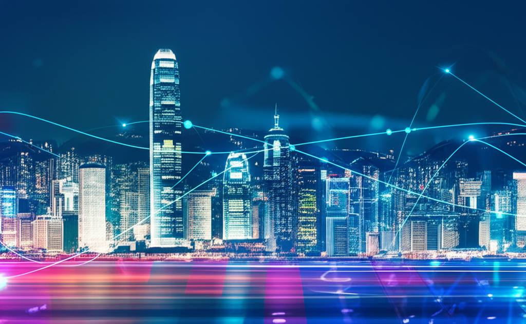 香港外匯交易速度與全球金融圖示