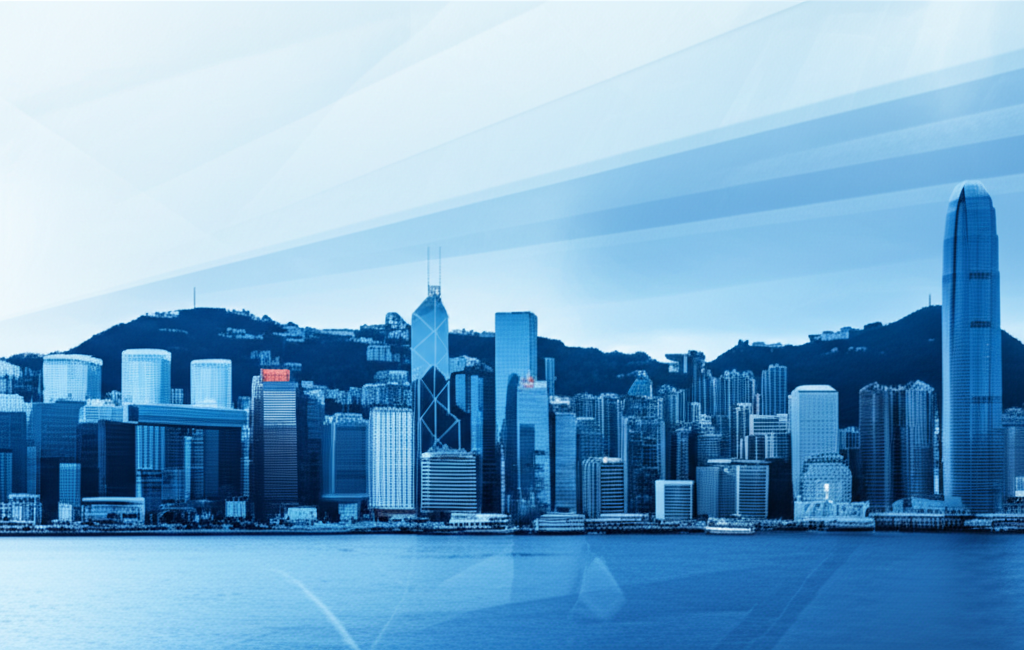 Forex transparency HK skyline illustration