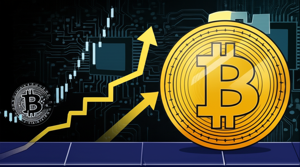 比特幣從技術實驗到全球金融資產的演進，展示價格波動、機構採用以及數位黃金或支付革命的潛力