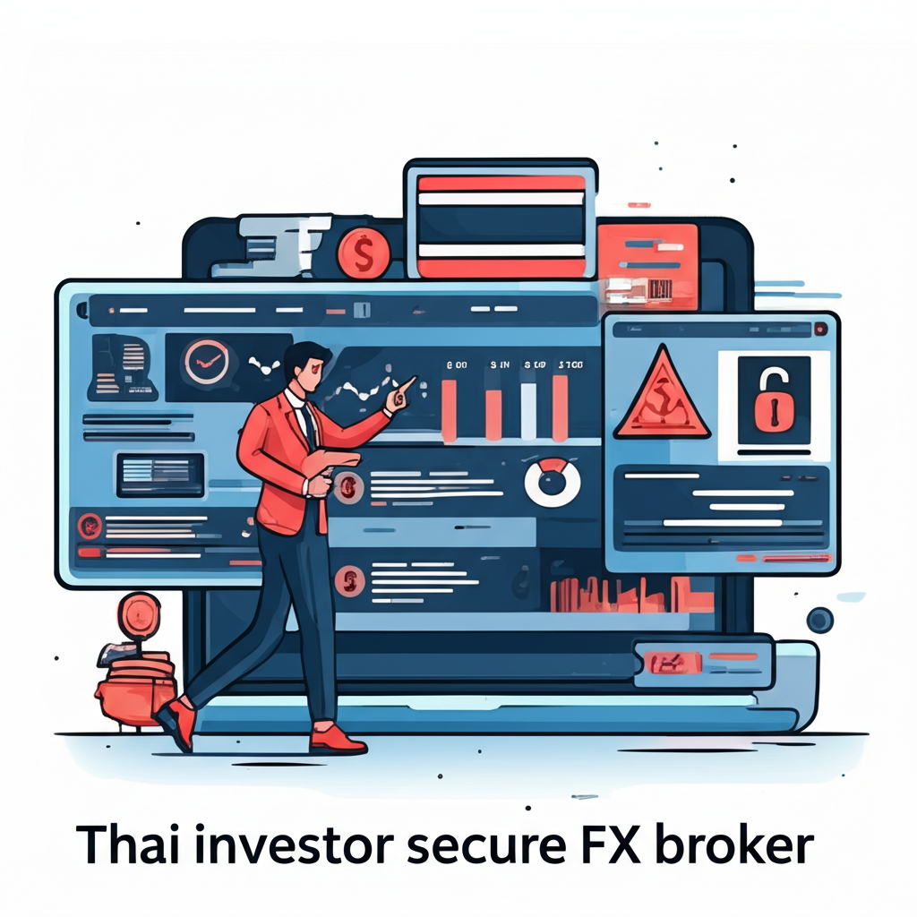Thai investor secure FX broker illustration