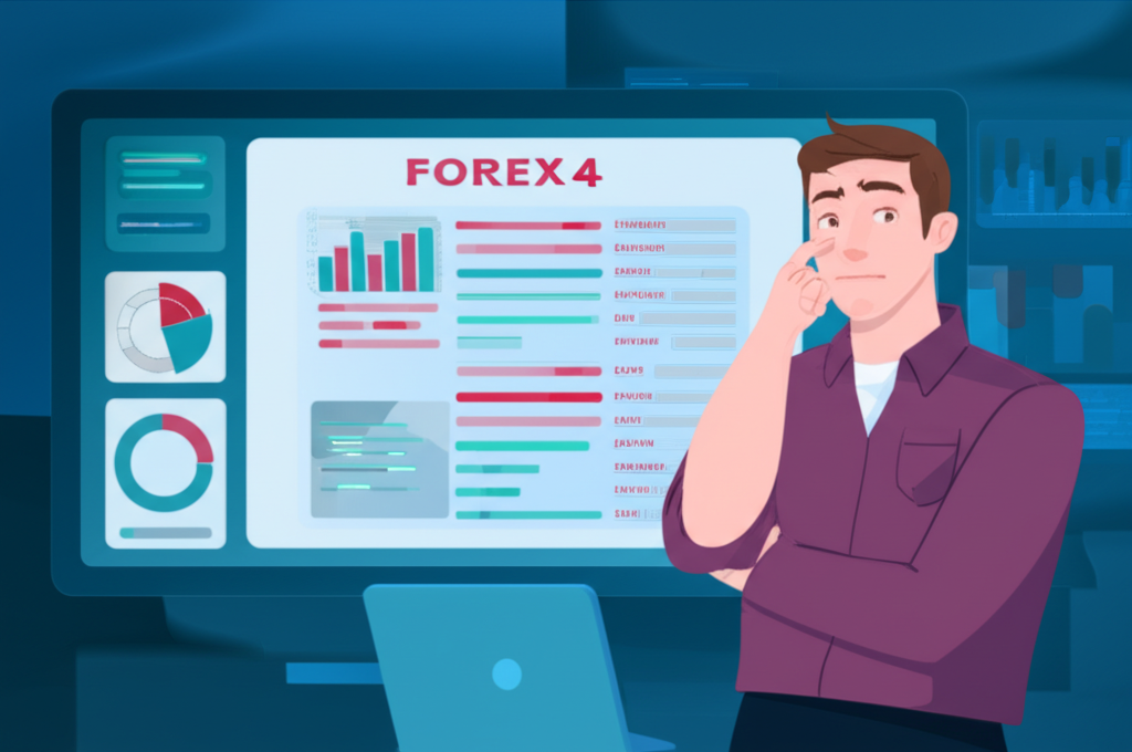 Thai investor choosing forex, illustration